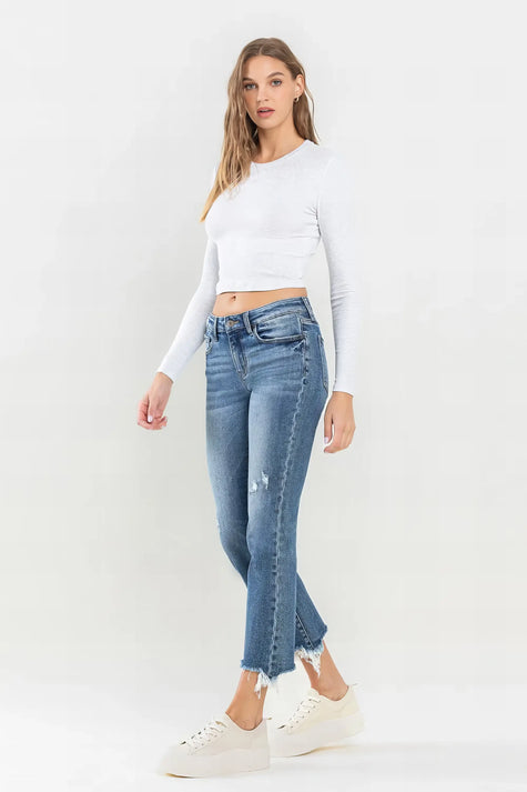FadeLine Mid-Rise Jeans
